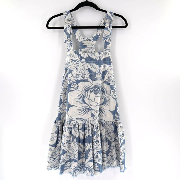 Urban Outfitters Dresses & Skirts - Urban Outfitters Womens Overall Dress Size Small Jumper Ruffle Tiered Floral